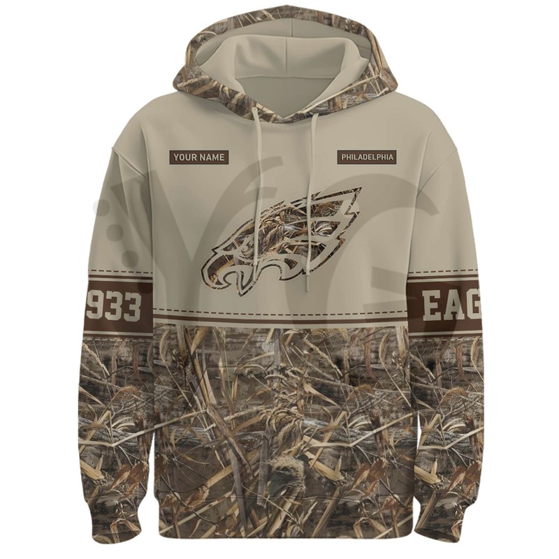 Philadelphia Eagles Deer Hunting Personalized Hoodie Philadelphia Eagles Deer Hunting Personalized Hoodie