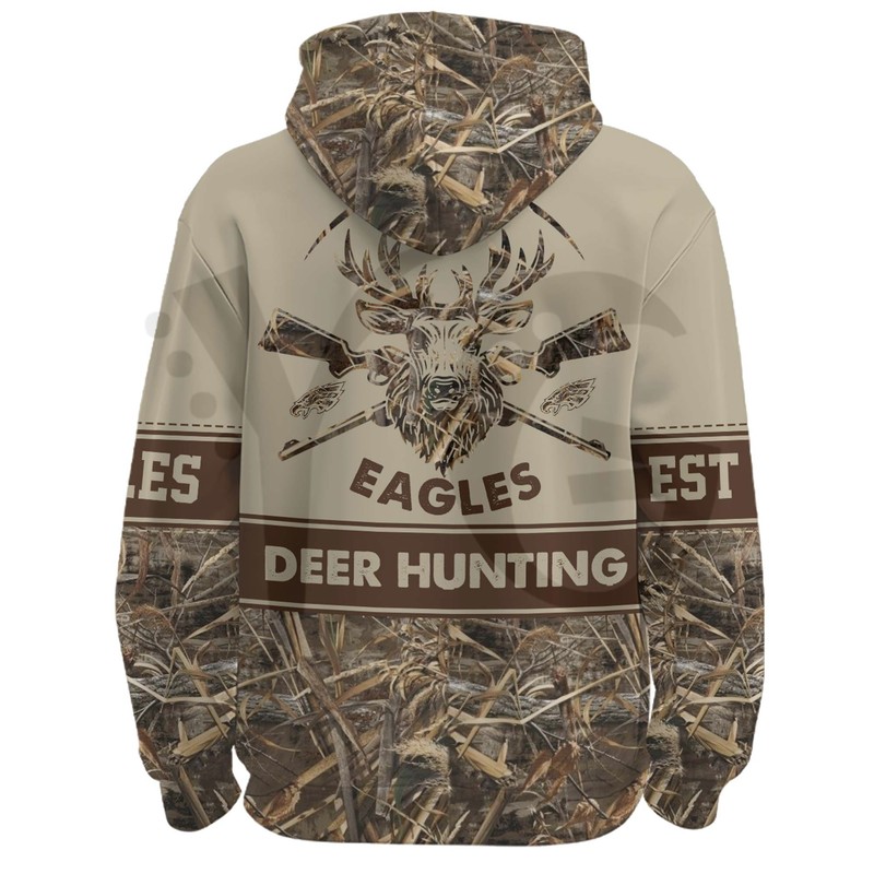 Philadelphia Eagles Deer Hunting Personalized Hoodie Philadelphia Eagles Deer Hunting Personalized Hoodie