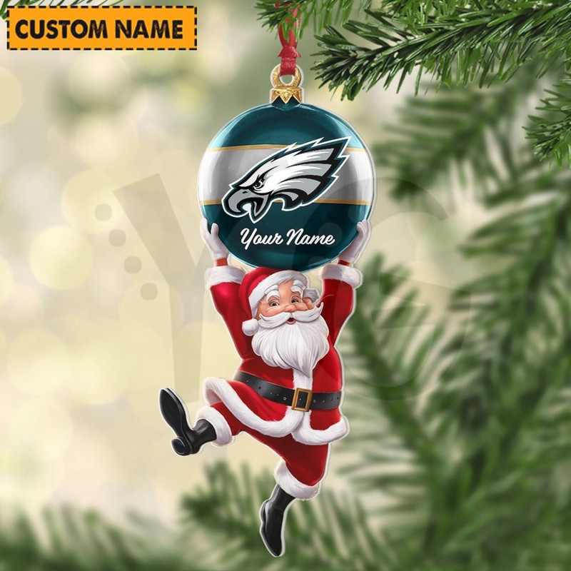 Philadelphia Eagles NFL Personalized Christmas Limited Acrylic Ornament Philadelphia Eagles NFL Personalized Christmas Limited Acrylic Ornament