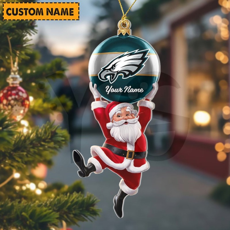 Philadelphia Eagles NFL Personalized Christmas Limited Acrylic Ornament Philadelphia Eagles NFL Personalized Christmas Limited Acrylic Ornament