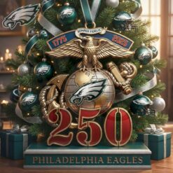 Philadelphia Eagles Semper Fidelis Flat Acrylic Ornament