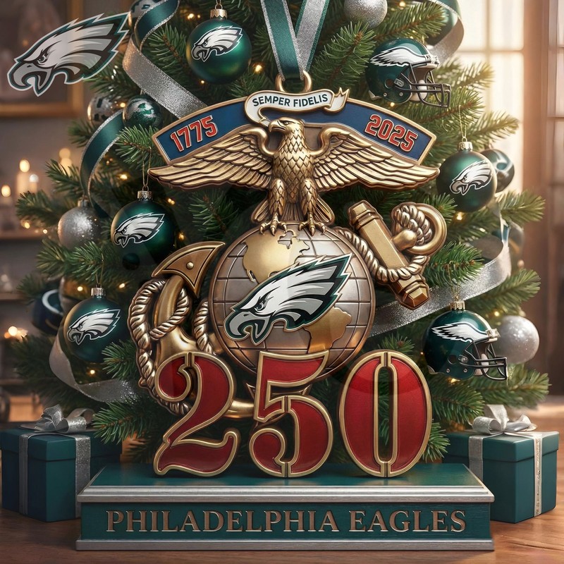Philadelphia Eagles Semper Fidelis Flat Acrylic Ornament Philadelphia Eagles Semper Fidelis Flat Acrylic Ornament
