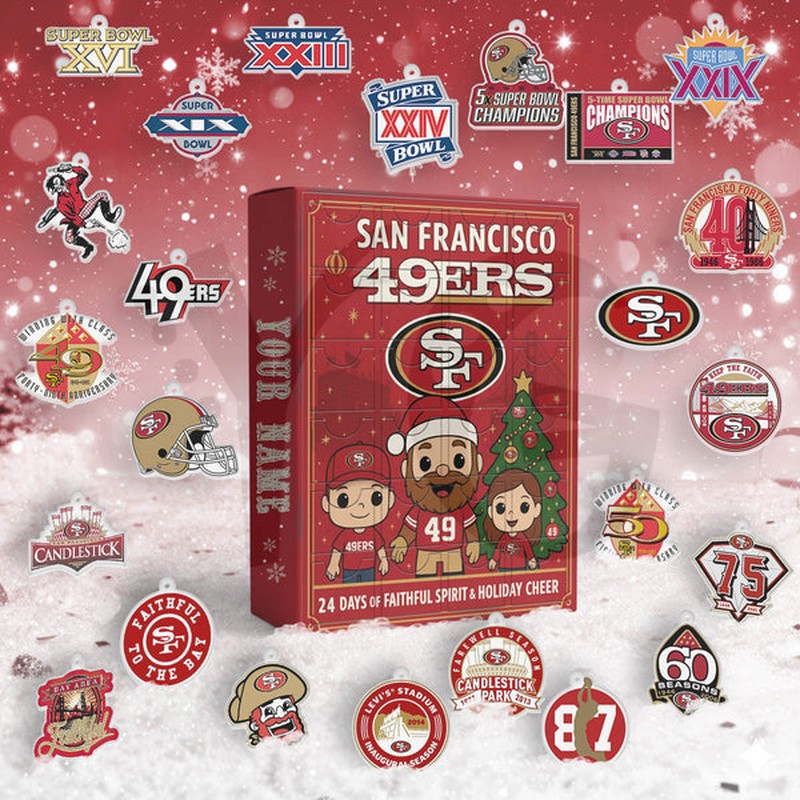 San Francisco 49ers Faithful Spirit Christmas Advent Calendar San Francisco 49ers Faithful Spirit Christmas Advent Calendar