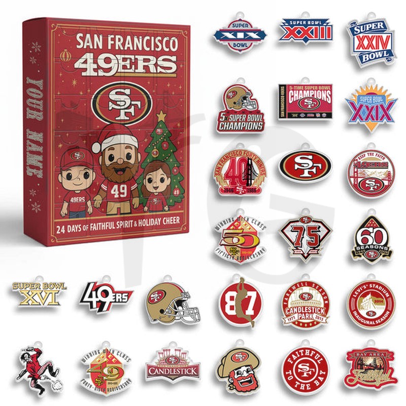 San Francisco 49ers Faithful Spirit Christmas Advent Calendar San Francisco 49ers Faithful Spirit Christmas Advent Calendar