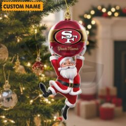San Francisco 49ers NFL Personalized Christmas Limited Acrylic Ornament San Francisco 49ers NFL Personalized Christmas Limited Acrylic Ornament