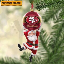 San Francisco 49ers NFL Personalized Christmas Limited Acrylic Ornament