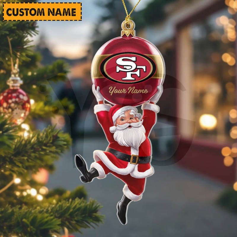 San Francisco 49ers NFL Personalized Christmas Limited Acrylic Ornament San Francisco 49ers NFL Personalized Christmas Limited Acrylic Ornament