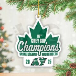 Saskatchewan Roughriders 2025 Grey Cup Champions Acrylic Ornament 3
