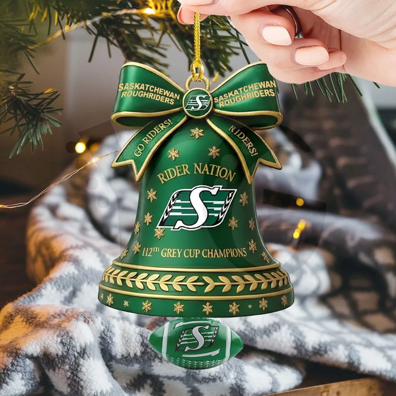 Saskatchewan Roughriders 2025 Grey Cup Champions Acrylic Ornament Saskatchewan Roughriders 2025 Grey Cup Champions Acrylic Ornament