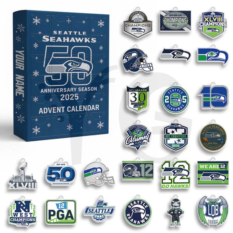 Seattle Seahawks 50th Anniversary Premium Edition Advent Calendar Seattle Seahawks 50th Anniversary Premium Edition Advent Calendar