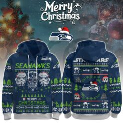 Seattle Seahawks Star Wars x Merry Christmas 2025 Limited Hoodie