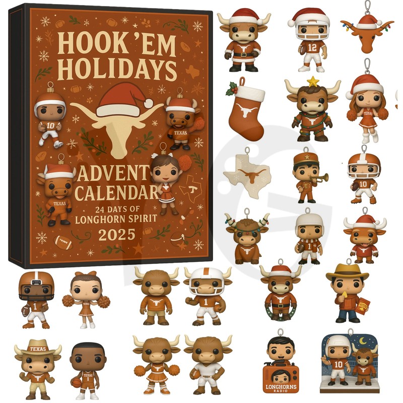 Texas Longhorns 24 Days Of Longhorn Spirit Advent Calendar Texas Longhorns 24 Days Of Longhorn Spirit Advent Calendar