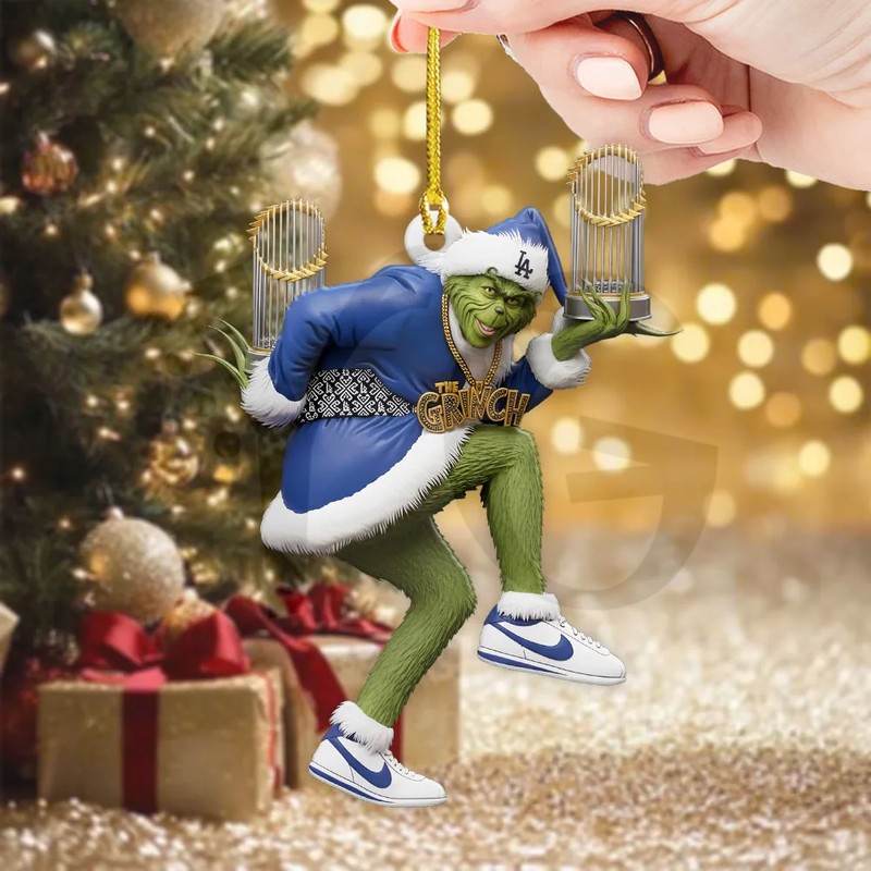 The Grinch x LA Dodgers Special Edition Christmas Ornament The Grinch x LA Dodgers Special Edition Christmas Ornament
