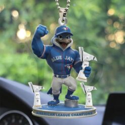 Toronto Blue Jays 2025 American League Champions Custom Shape Acrylic Ornament