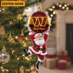 Washington Commanders NFL Personalized Christmas Limited Acrylic Ornament Washington Commanders NFL Personalized Christmas Limited Acrylic Ornament