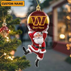 Washington Commanders NFL Personalized Christmas Limited Acrylic Ornament 3