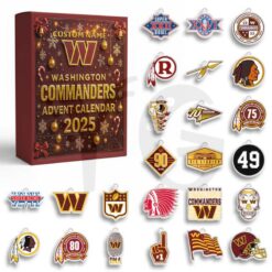 Washington Commanders Personalized Christmas Advent Calendar