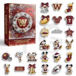 Washington Commanders x Mickey Personalized Advent Calendar