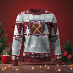 West Ham United EPL 2025 Christmas Special Edition Ugly Sweater