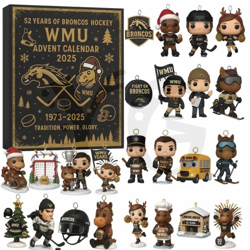 Western Michigan Broncos 52nd Anniversary Advent Calendar Western Michigan Broncos 52nd Anniversary Advent Calendar