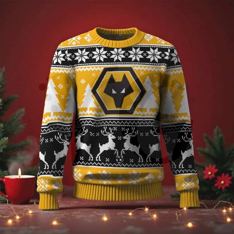 Wolverhampton Wanderers 2025 Christmas Special Edition Ugly Sweater Wolverhampton Wanderers 2025 Christmas Special Edition Ugly Sweater