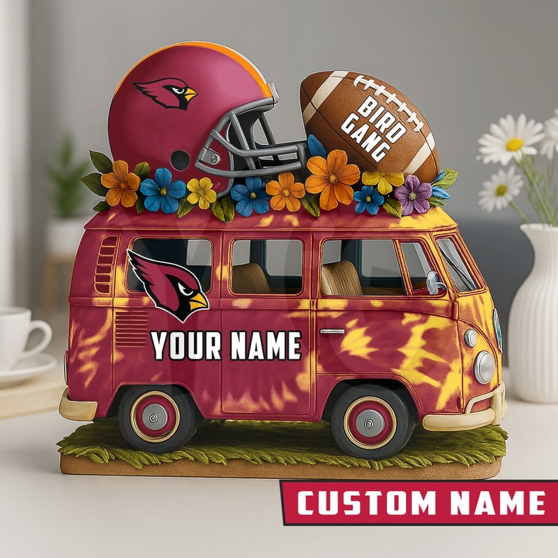Arizona Cardinals Van Bus Special Home Decor Gift Acrylic Plaque Arizona Cardinals Van Bus Special Home Decor Gift Acrylic Plaque