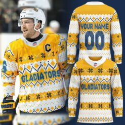 Atlanta Gladiators Christmas Holiday Details Hockey Jersey Atlanta Gladiators Christmas Holiday Details Hockey Jersey