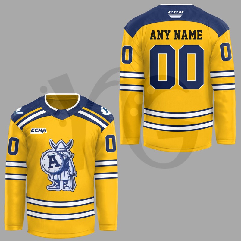 Augustana Vikings CCHA Personalized Hockey Jersey Augustana Vikings CCHA Personalized Hockey Jersey