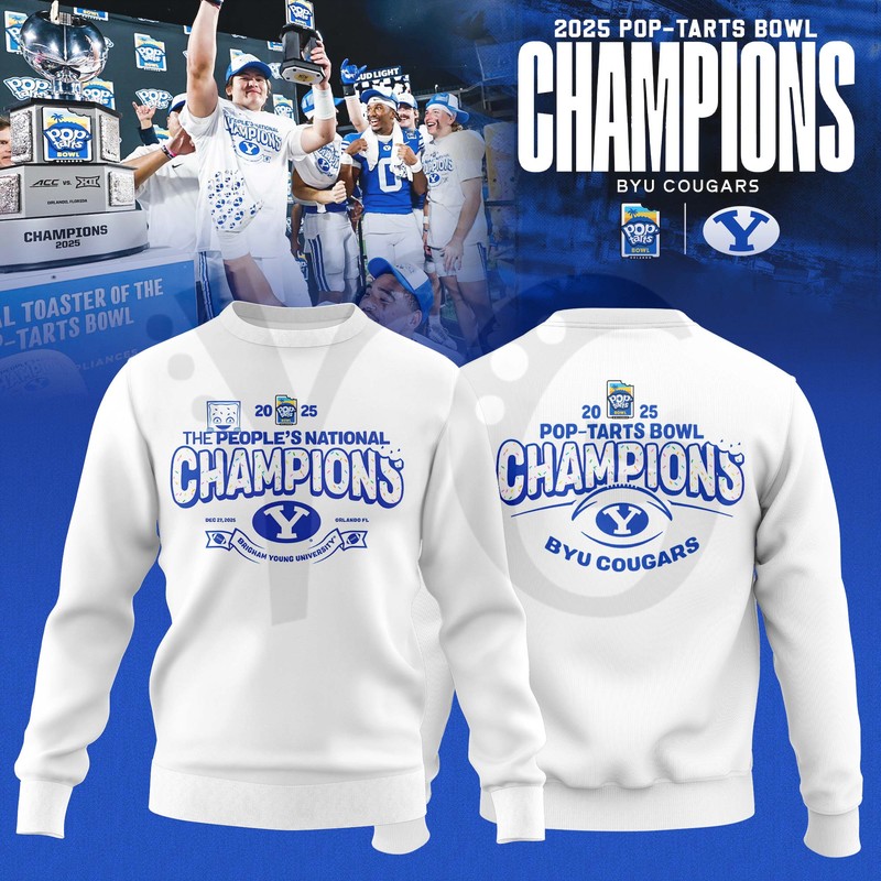 BYU Cougars 2025 Pop-Tarts Bowl Champions Shirt Collection BYU Cougars 2025 Pop-Tarts Bowl Champions Shirt Collection
