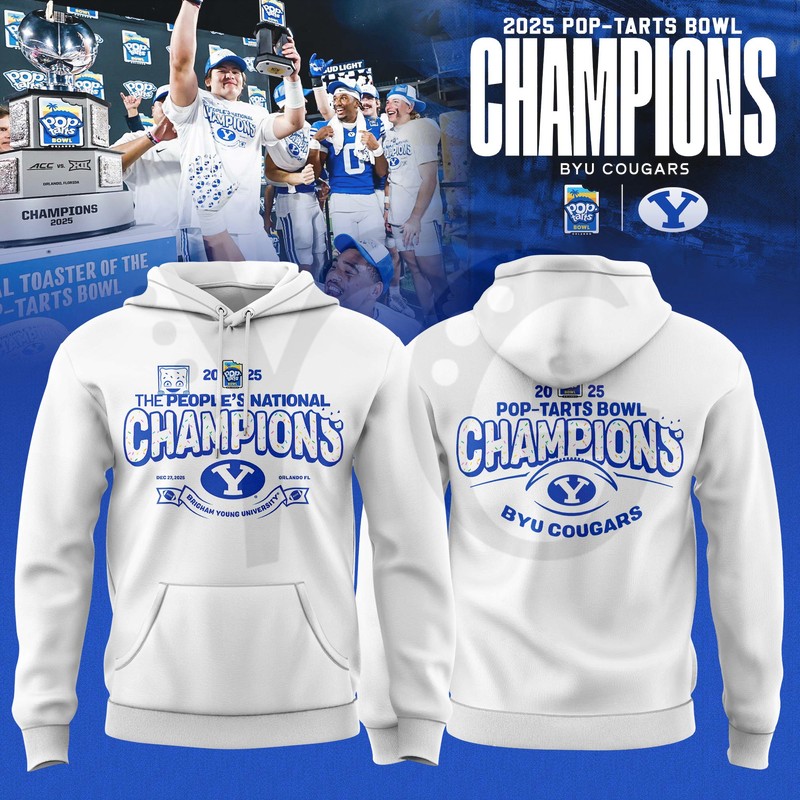 BYU Cougars 2025 Pop-Tarts Bowl Champions Shirt Collection BYU Cougars 2025 Pop-Tarts Bowl Champions Shirt Collection