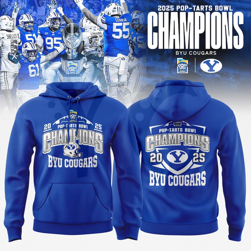 BYU Cougars 2025 Pop-Tarts Bowl Champions Shirt Collection BYU Cougars 2025 Pop-Tarts Bowl Champions Shirt Collection