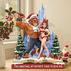 Beauty and the Beast Enchanted Couple Acrylic Plaque 3 1