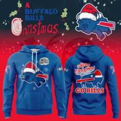 Buffalo Bills Merry Christmas 2025 Blue Hoodie