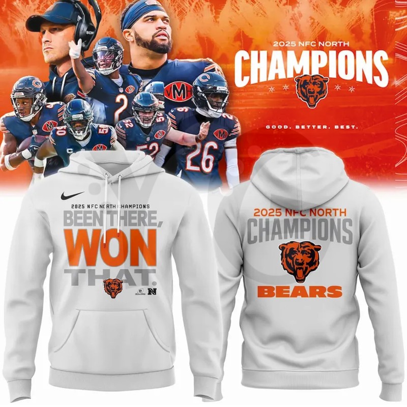 Chicago Bears 2025 NFC North Champions Merch Collection Chicago Bears 2025 NFC North Champions Merch Collection