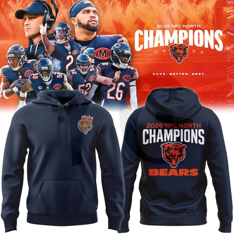 Chicago Bears 2025 NFC North Champions Merch Collection Chicago Bears 2025 NFC North Champions Merch Collection