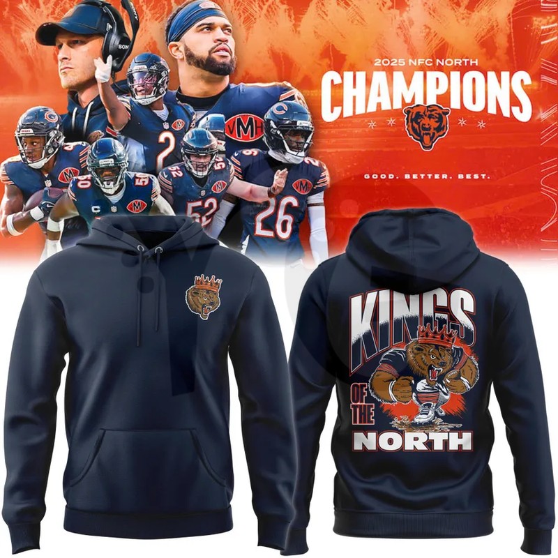 Chicago Bears 2025 NFC North Champions Merch Collection Chicago Bears 2025 NFC North Champions Merch Collection
