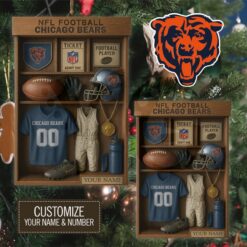 Chicago Bears NFL Football Locker Limited Edition Ornament Chicago Bears NFL Football Locker Limited Edition Ornament