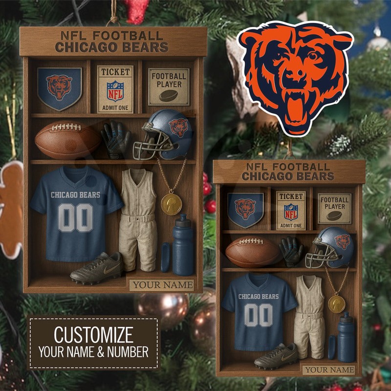 Chicago Bears NFL Football Locker Limited Edition Ornament Chicago Bears NFL Football Locker Limited Edition Ornament