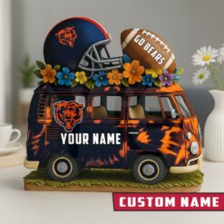 Chicago Bears Van Bus Special Home Decor Gift Acrylic Plaque