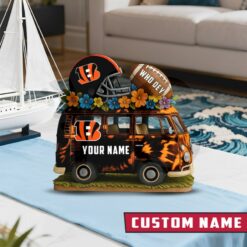 Cincinnati Bengals Van Bus Special Home Decor Gift Acrylic Plaque 3