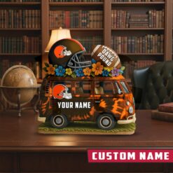 Cleveland Browns Van Bus Special Home Decor Gift Acrylic Plaque