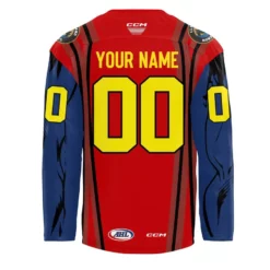 Cleveland Monsters Superman Limited Edition Hockey Jersey 3