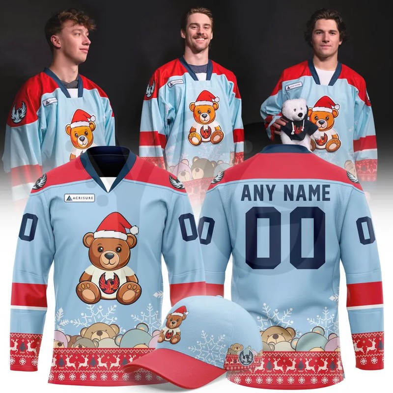 Coachella Valley Firebirds Teddy Bear Toss Hockey Jersey Coachella Valley Firebirds Teddy Bear Toss Hockey Jersey