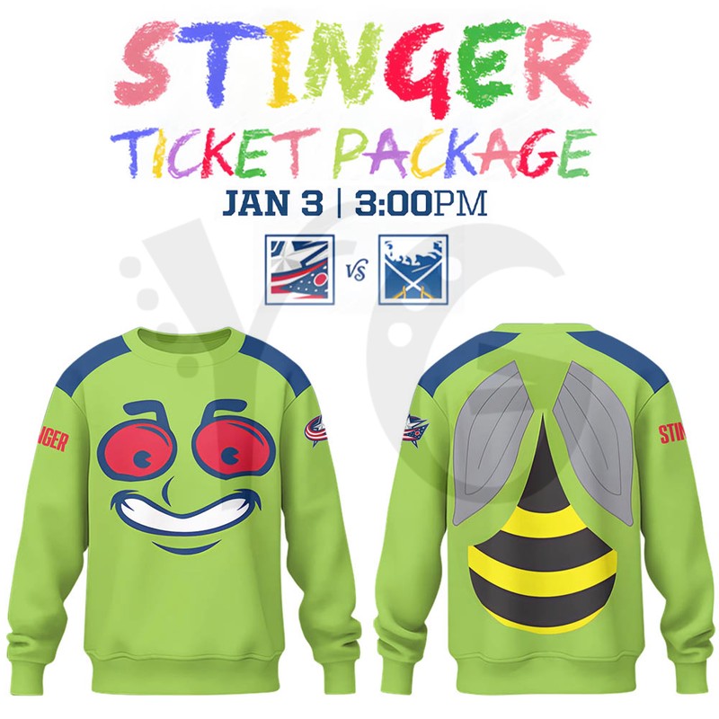 Columbus Blue Jackets Stinger Game Night Shirt Collection Columbus Blue Jackets Stinger Game Night Shirt Collection