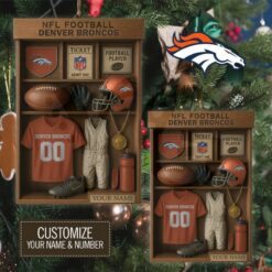 Denver Broncos NFL Football Locker Limited Edition Ornament Denver Broncos NFL Football Locker Limited Edition Ornament