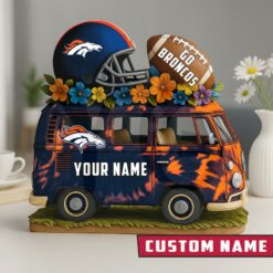 Denver Broncos Van Bus Special Home Decor Gift Acrylic Plaque
