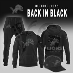 Detroit Lions 2025 Back In Black Limited Edition Shirt Collection