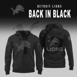 Detroit Lions 2025 Back In Black Limited Edition Shirt Collection