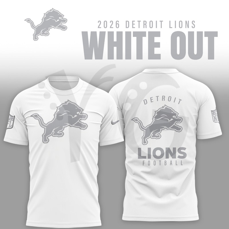 Detroit Lions 2026 White Out Limited Edition Collection Detroit Lions 2026 White Out Limited Edition Collection