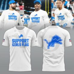 Detroit Lions Support Girls Flag Limited Edition Shirt Collection